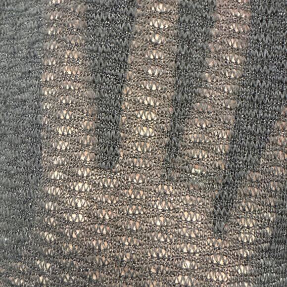 Rag & Bone Black Mesh Long Sleeve Sheer Top Size Medium Goth Dark Romantic READ - Picture 4 of 11